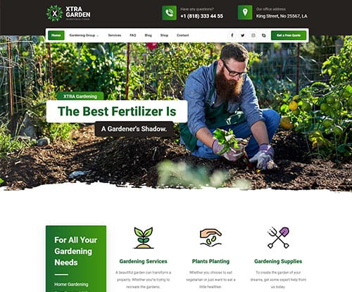 Gardening for landing